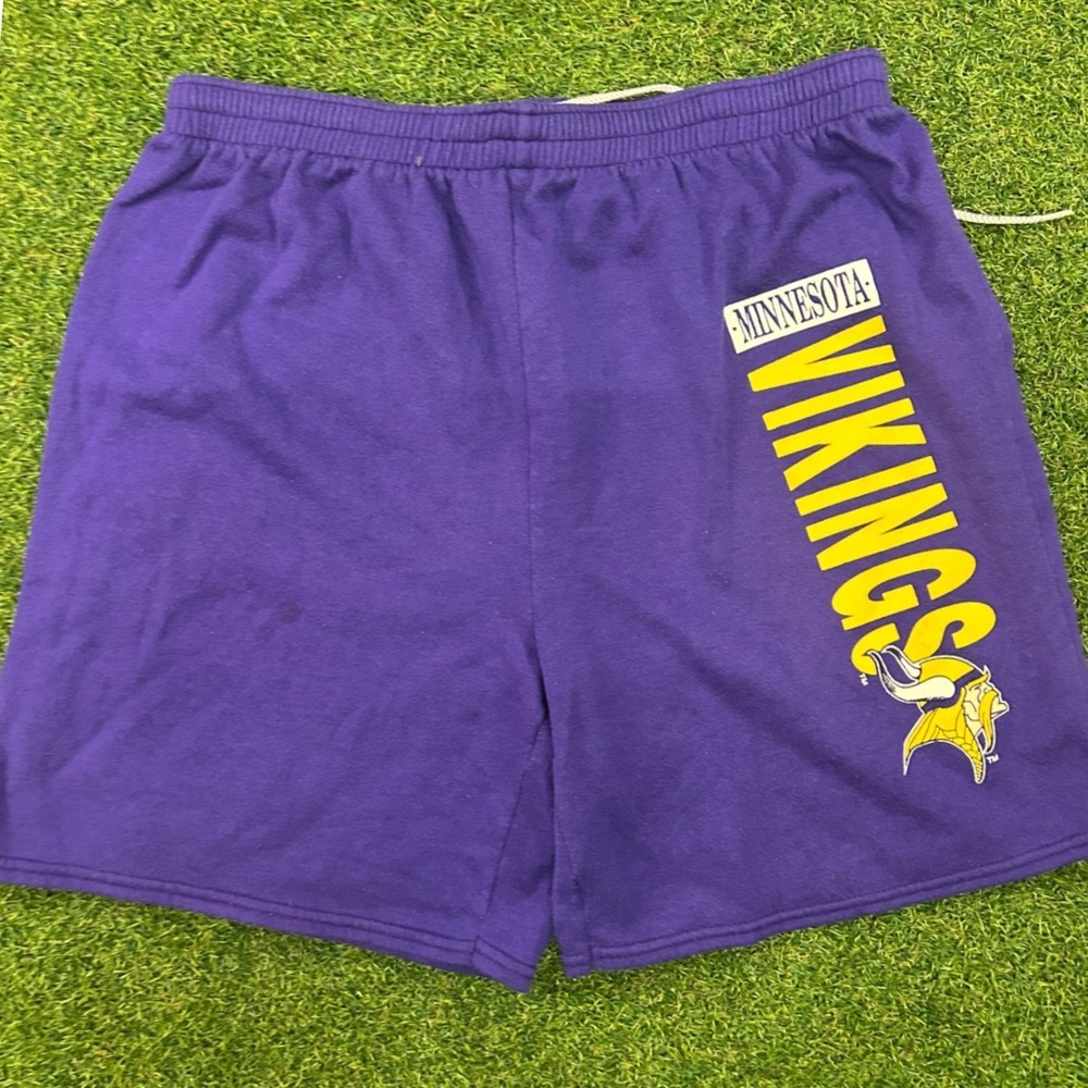 Vintage‎ Minnesota Vikings Garan Sweat Shorts Purple Mens Medium NFL Made in USA